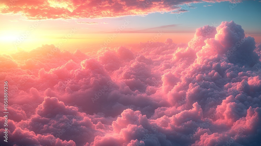 Pink Sunset Clouds