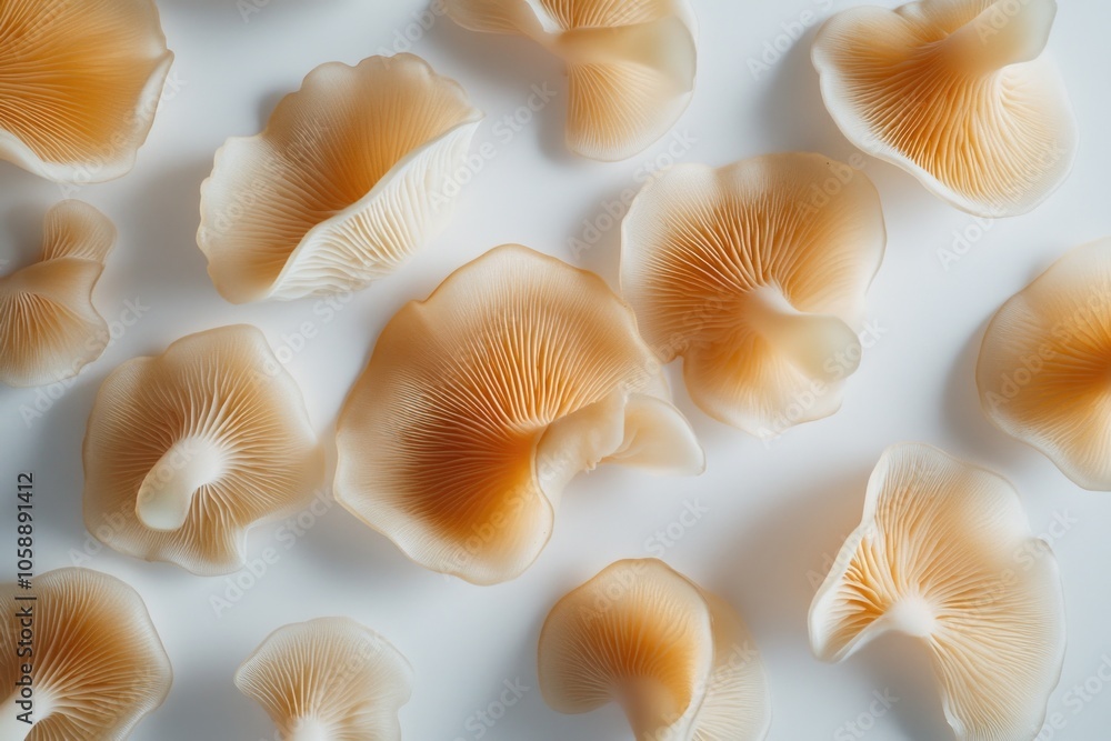 Mushrooms on White Surface Mushrooms on White Surface