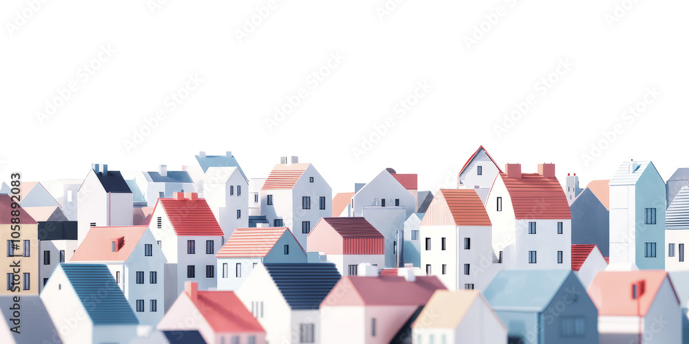 buildings in a clean low poly style, symmetrically placed on a simple white background. buildings in a clean low poly style, symmetrically placed on a simple white background.