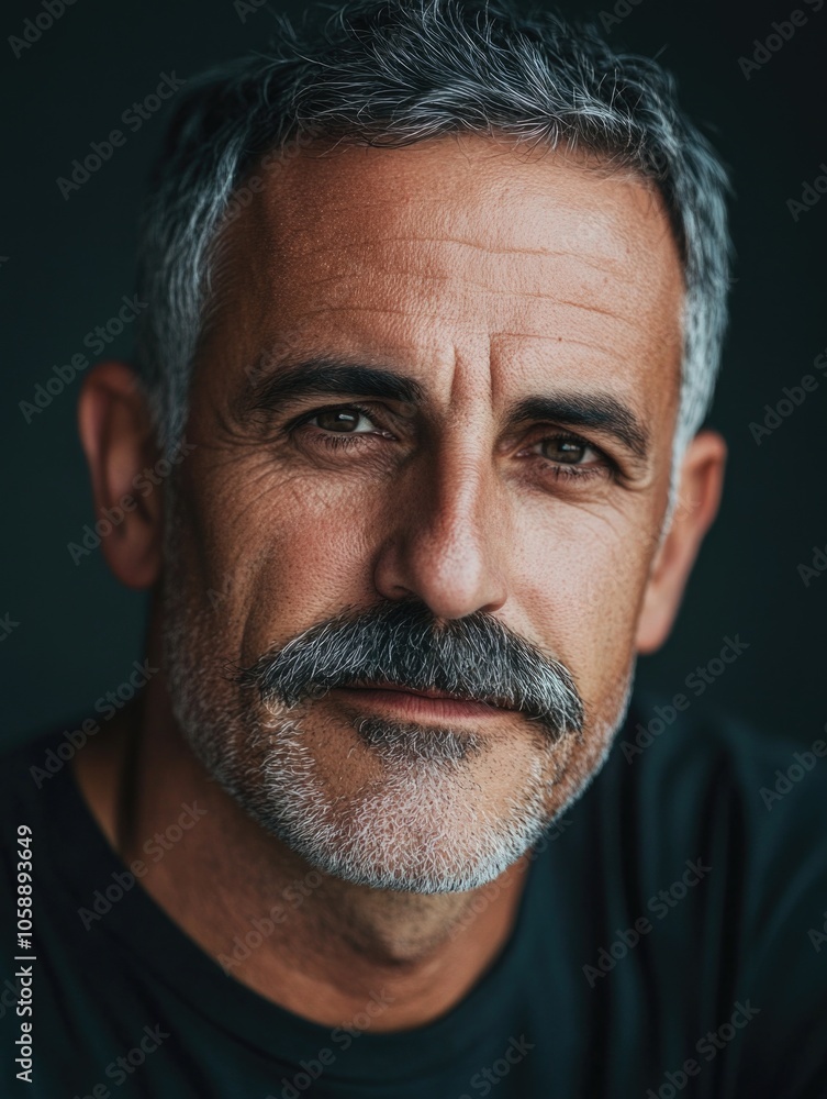 Obraz premium Man with mustache