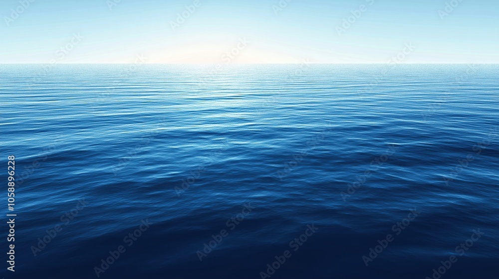 Obraz premium Dreamlike Natural Landscape with Blue and Light Blue Sky