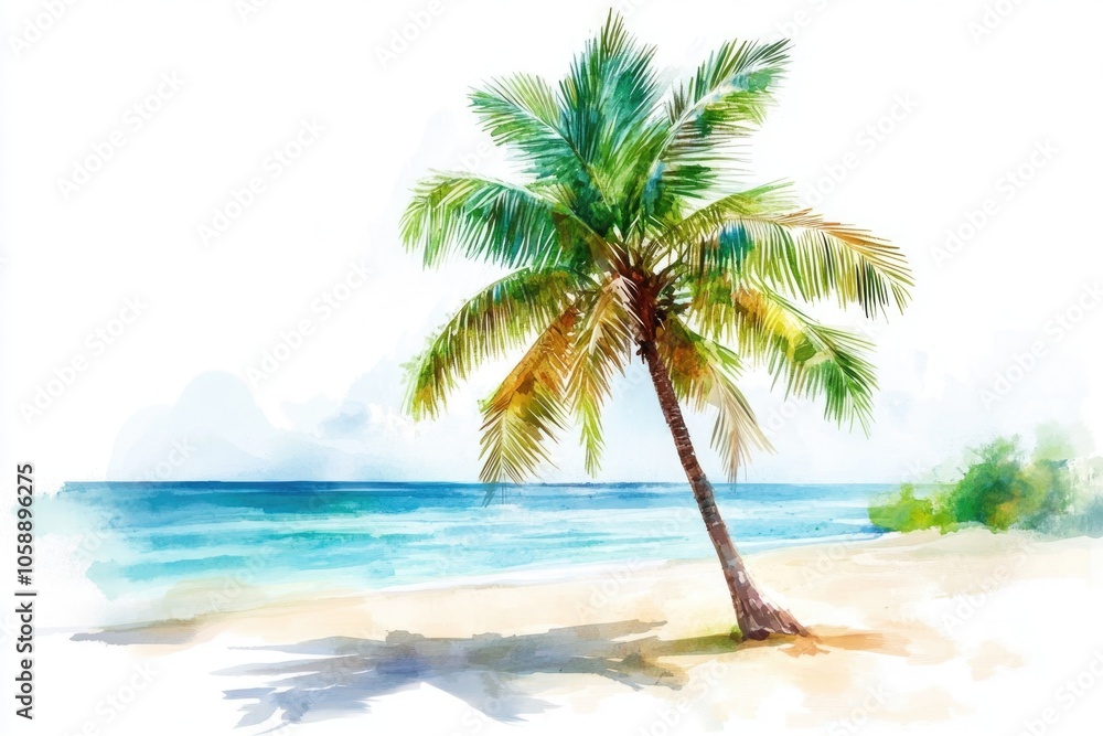 Palm Tree on Beach Palm Tree on Beach