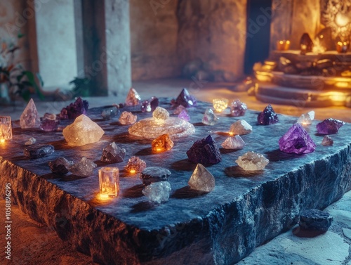 Crystal and Candle Table Setting