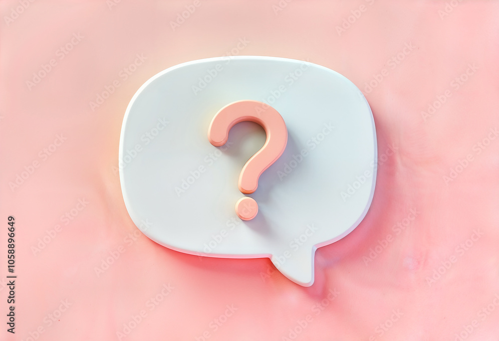 3D render of question Mark 3D render of question Mark
