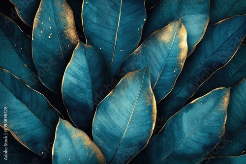 Blue leafed plant close up photo