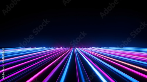 Neon Lines Abstract Background