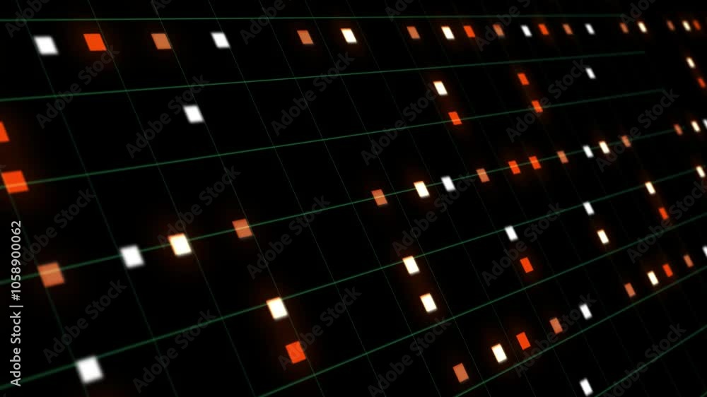 Animated background with digital elements Animated background with digital elements