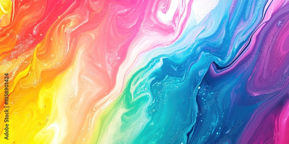 Close-up of colorful liquid painting Close-up of colorful liquid painting
