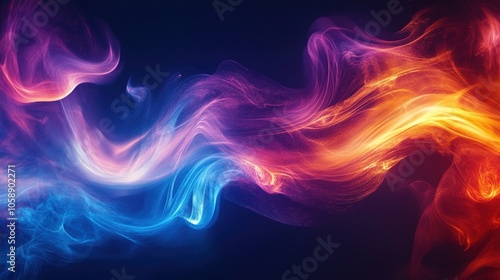 Enchanting Waves of Light: Exploring the Mystical Flow of Energy Through Nature's Colorful Essence