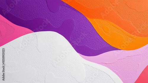 Minimalist Background abstract painting with vibrant colors and bold shapes 