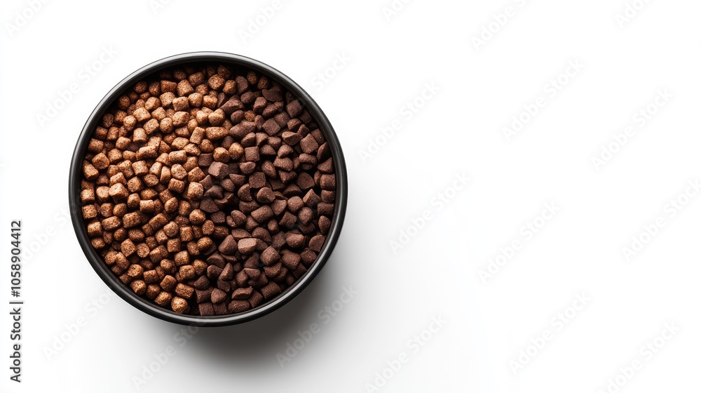 Assorted Dog Food Pellets in a Bowl Assorted Dog Food Pellets in a Bowl