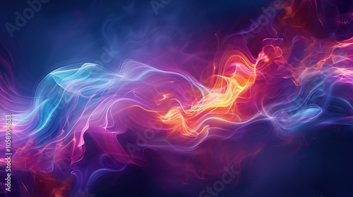 Enchanting Waves of Light: Exploring the Mystical Flow of Energy Through Nature's Colorful Essence