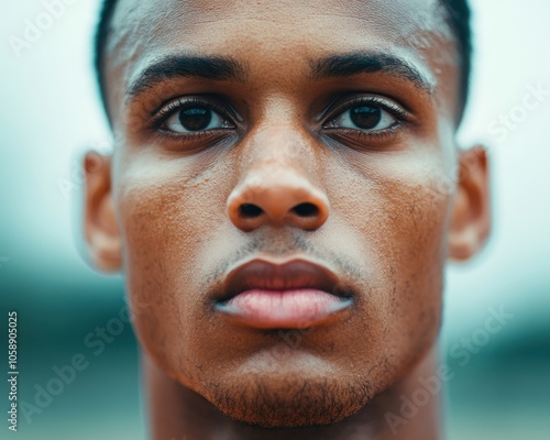 Intense Basketball Player Taking Free Throw Shot photo