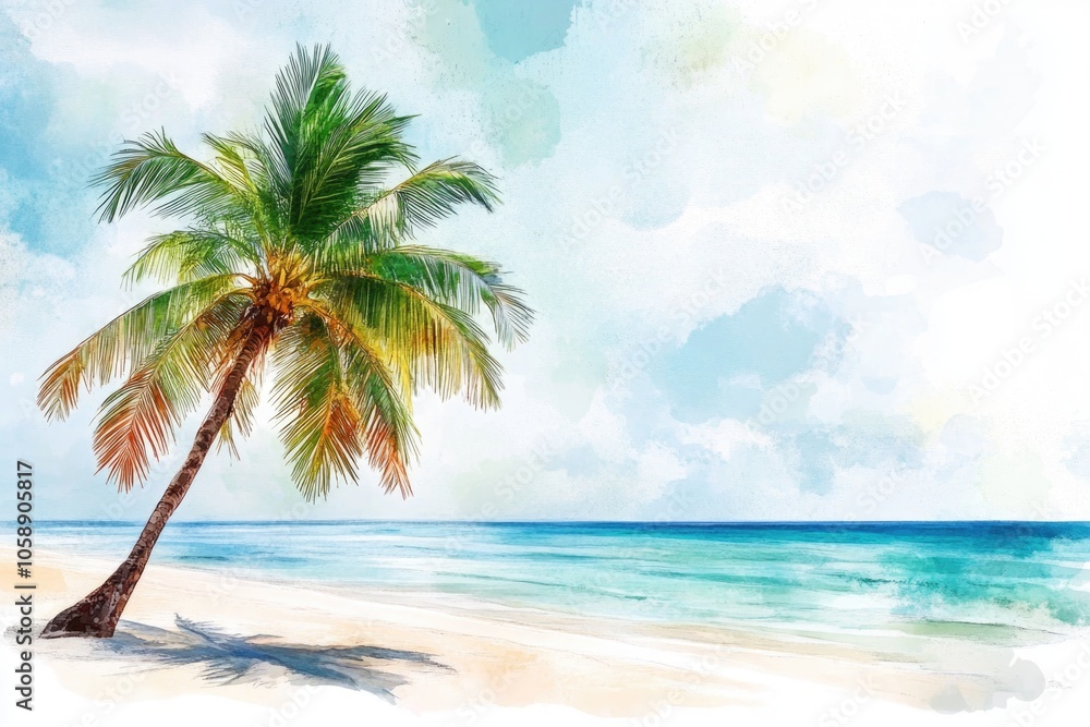 Palm Tree on Beach Palm Tree on Beach