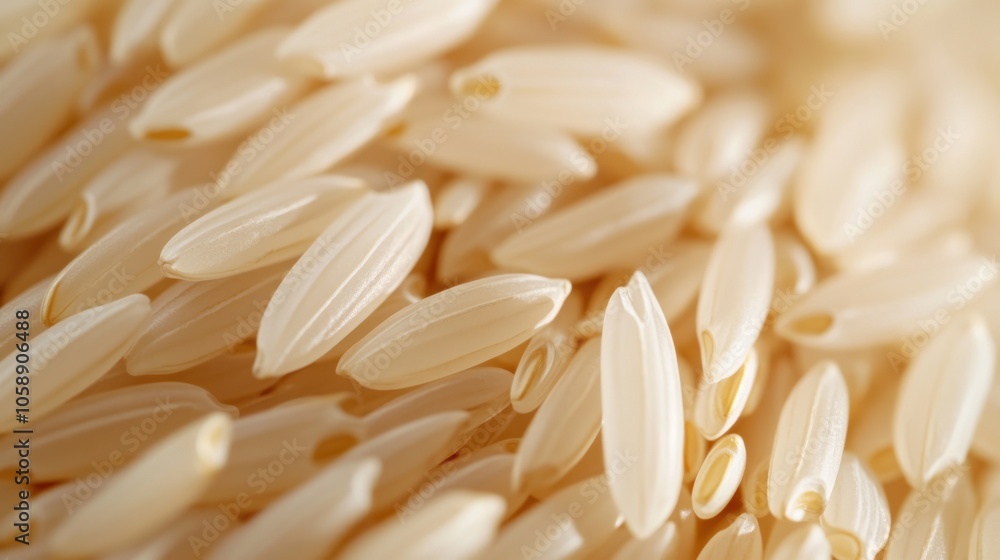 Close-up of Uncooked Brown Rice Grains Close-up of Uncooked Brown Rice Grains