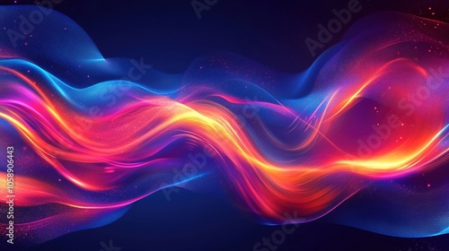 Enchanting Waves of Light: Exploring the Mystical Flow of Energy Through Nature's Colorful Essence