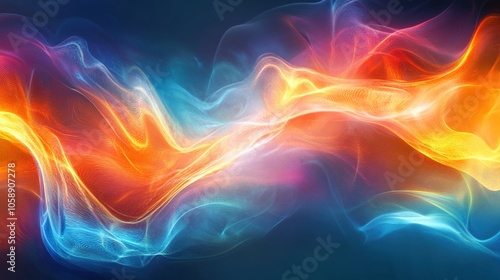 Enchanting Waves of Light: Exploring the Mystical Flow of Energy Through Nature's Colorful Essence