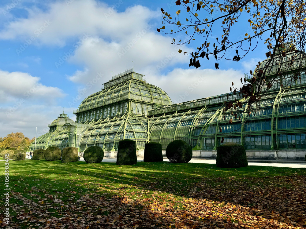 Das Große Palmenhaus Schönbrunn in Wien, Österreich