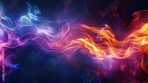 Enchanting Waves of Light: Exploring the Mystical Flow of Energy Through Nature's Colorful Essence