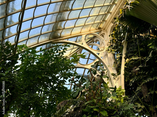 Obraz na płótnie Das Große Palmenhaus Schönbrunn in Wien, Österreich w salonie