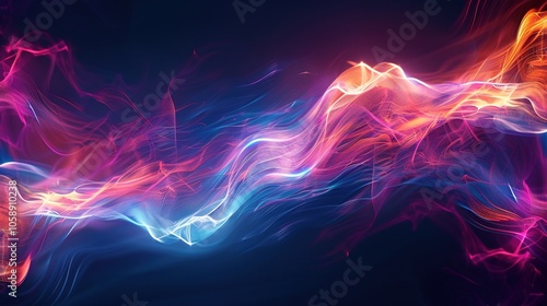 Enchanting Waves of Light: Exploring the Mystical Flow of Energy Through Nature's Colorful Essence