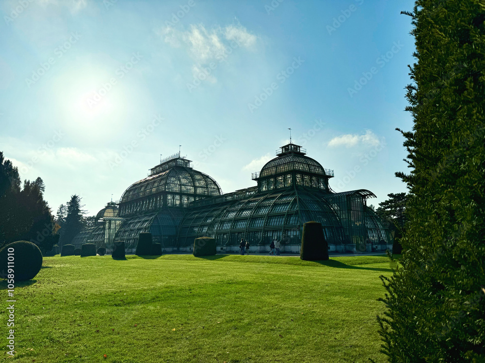 Das Große Palmenhaus Schönbrunn in Wien, Österreich