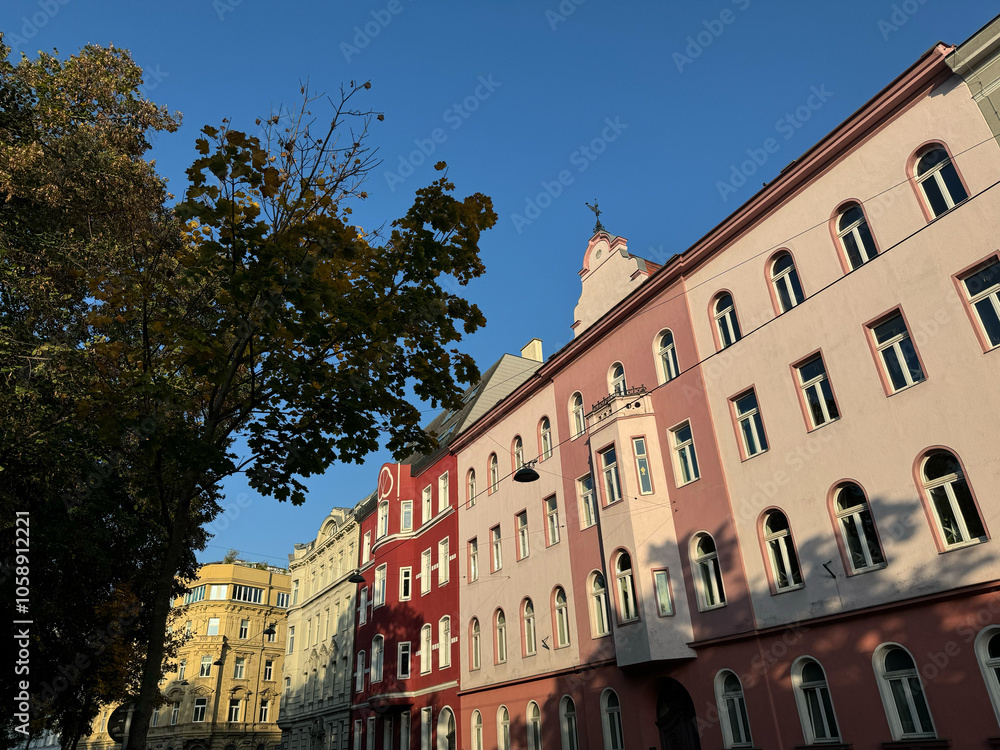 Altbaufassaden im 15. Bezirk von Wien