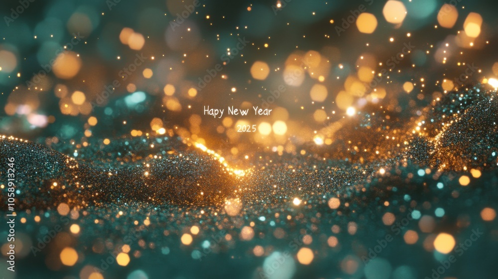 Glittery Gold Background for New Year Celebration Glittery Gold Background for New Year Celebration