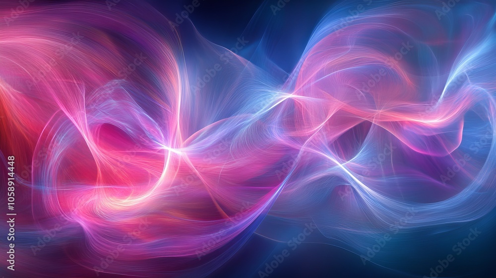 Vibrant Abstract Light Waves in Dynamic Motion Vibrant Abstract Light Waves in Dynamic Motion