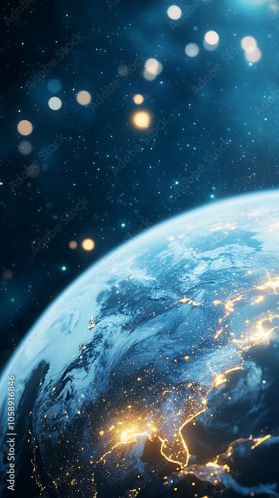 Exploring the glowing holographic world the dynamic interaction of rotating satellite panels and earth’s luminescence Exploring the glowing holographic world the dynamic interaction of rotating satellite panels and earth’s luminescence