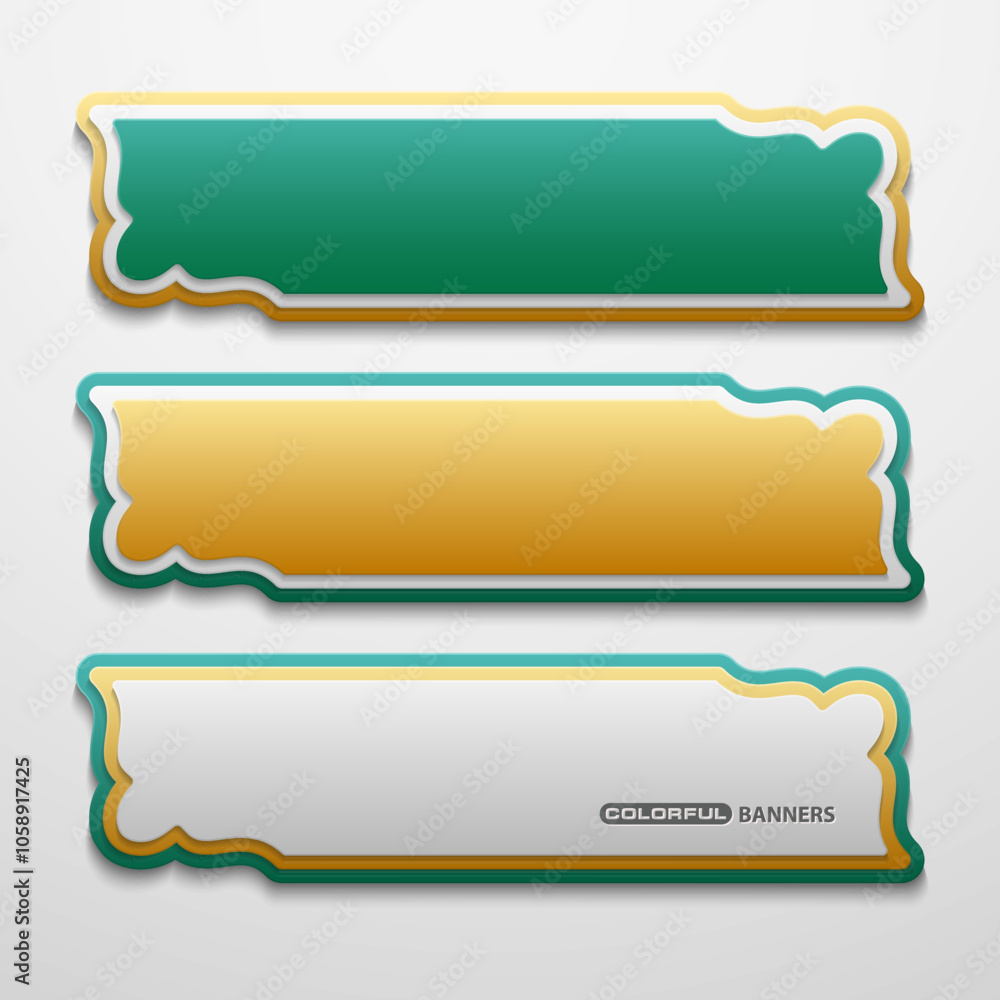 green and gold islamic banners template set for eid, ramadan, and mosque decoration green and gold islamic banners template set for eid, ramadan, and mosque decoration