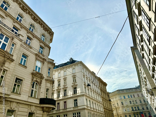 Prachtvolle Stuckfassaden in Wien, Österreich