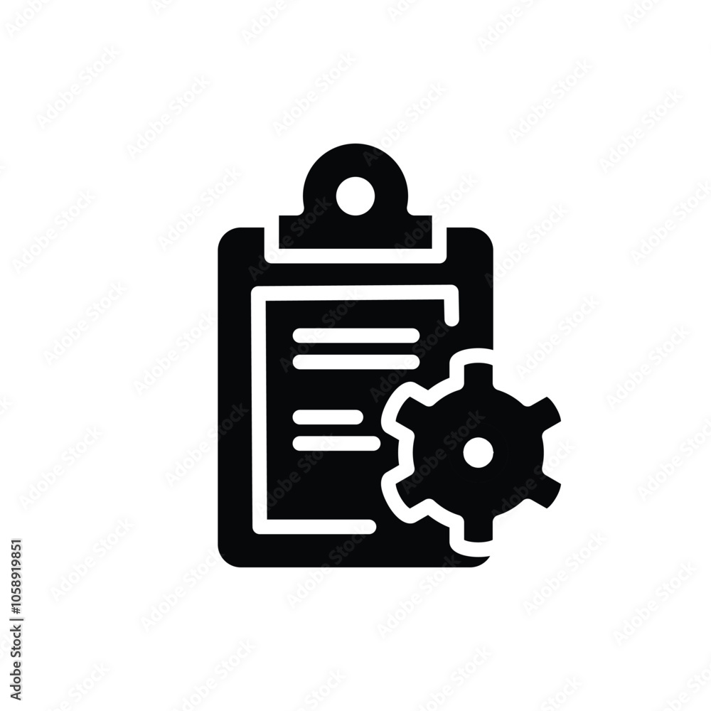 technical report solid icon vector design good for web or mobile app technical report solid icon vector design good for web or mobile app