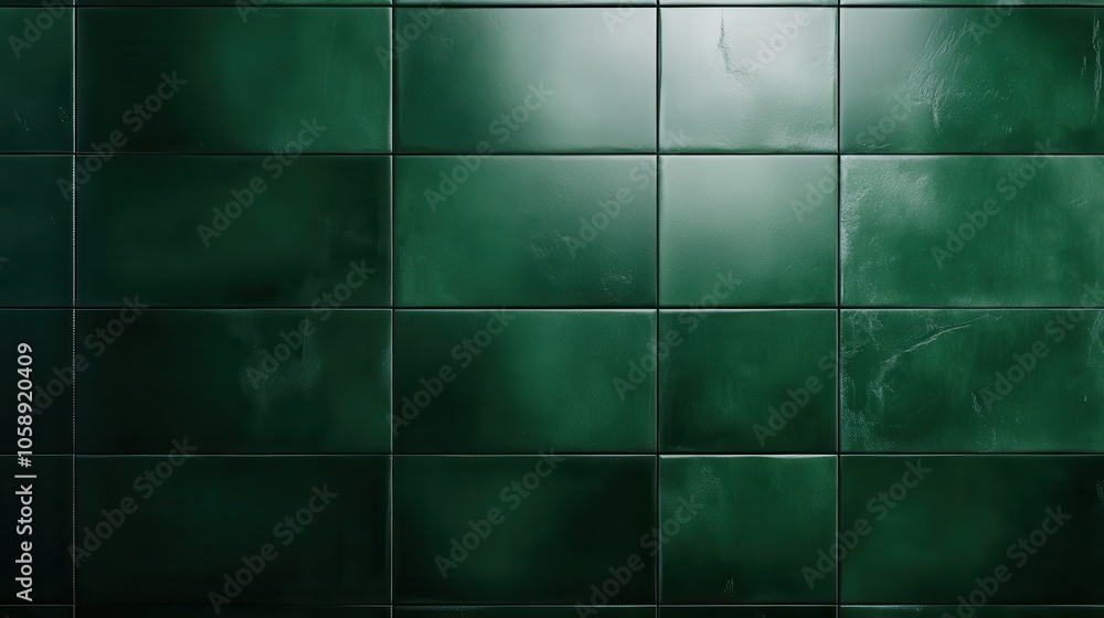 A detailed image of glossy green tiles forming a seamless, sleek pattern, exuding a luxurious, modern feel suitable for high-end interior design projects. A detailed image of glossy green tiles forming a seamless, sleek pattern, exuding a luxurious, modern feel suitable for high-end interior design projects.
