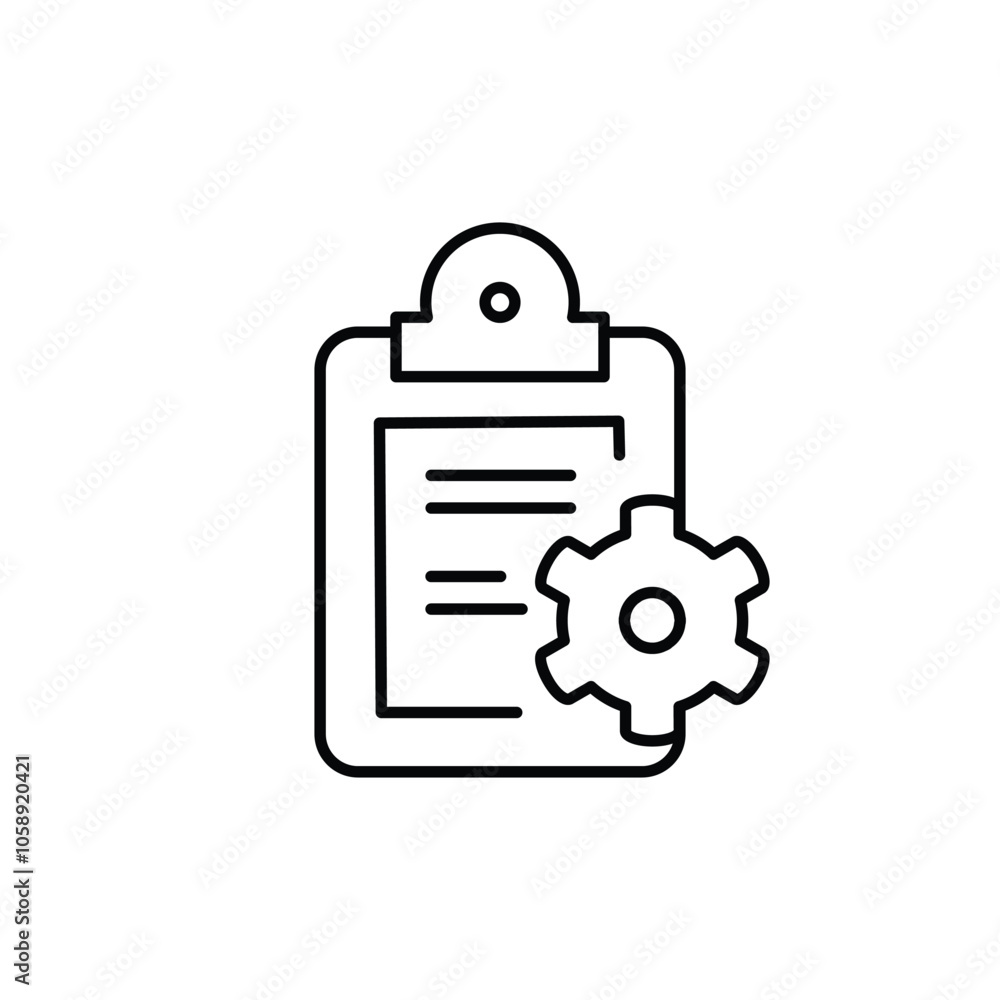 technical report thin outline icon vector design good for web or mobile app technical report thin outline icon vector design good for web or mobile app