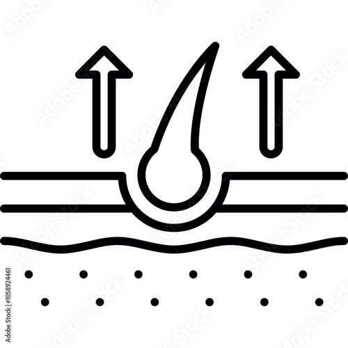 Hair Growth Icon