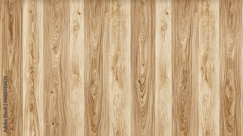 Natural Light Oak Wood Background with Smooth Paneled Texture and Grain Natural Light Oak Wood Background with Smooth Paneled Texture and Grain