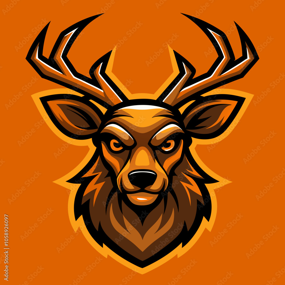 deer head vector illustration deer head vector illustration