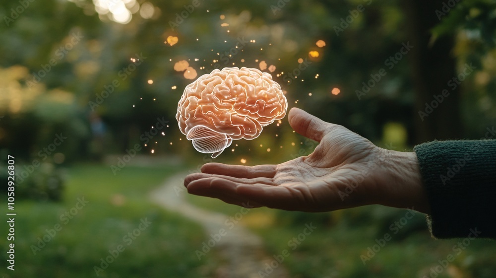 © anantachat - Close-up of a doctors hand gesturing to parts of a holographic brain while explaining stroke recovery to a patient with copy space for text © anantachat - Close-up of a doctors hand gesturing to parts of a holographic brain while explaining stroke recovery to a patient with copy space for text