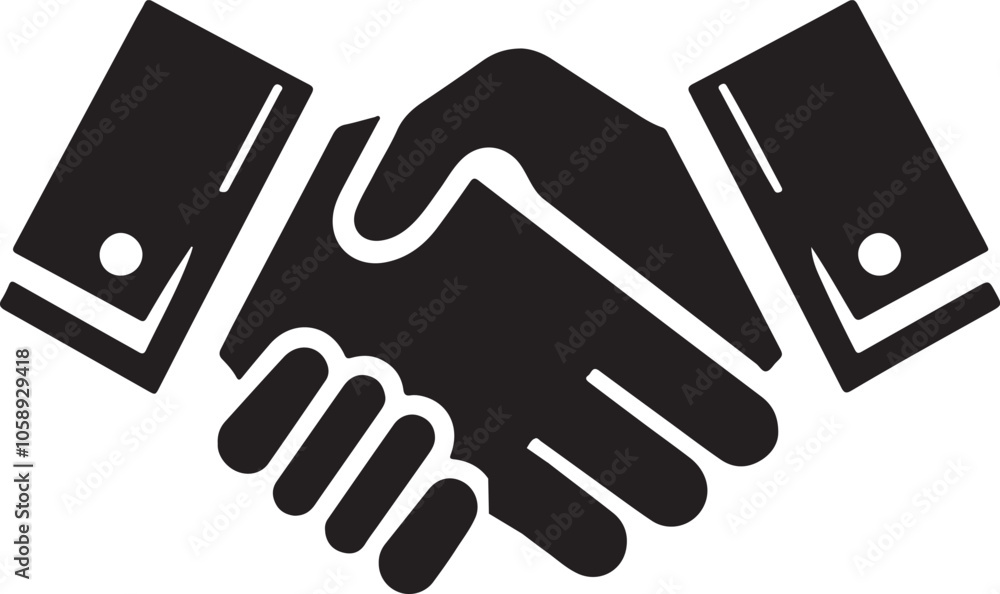 Handshake icon vector illustration Handshake icon vector illustration