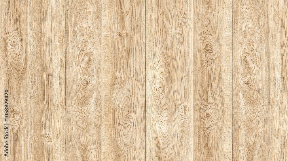 Fototapeta premium Seamless Light Oak Wood Surface with Subtle Texture and Grain Pattern