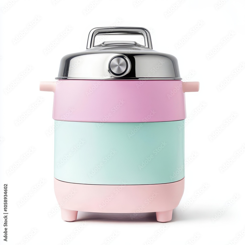 a yogurt maker, kitchen appliance, minimalistic style, pastel color, isolated on white background a yogurt maker, kitchen appliance, minimalistic style, pastel color, isolated on white background