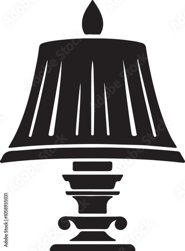 Wall Lamp Silhouette Illustration 