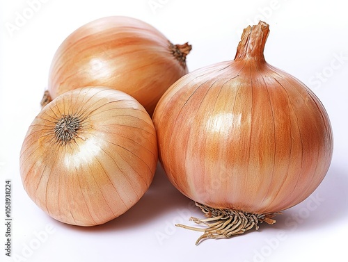 Wallpaper Mural Whole Onion Isolated on White Background with Details and Concept Torontodigital.ca