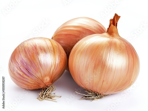 Wallpaper Mural Whole Onion Isolated on White Background Torontodigital.ca