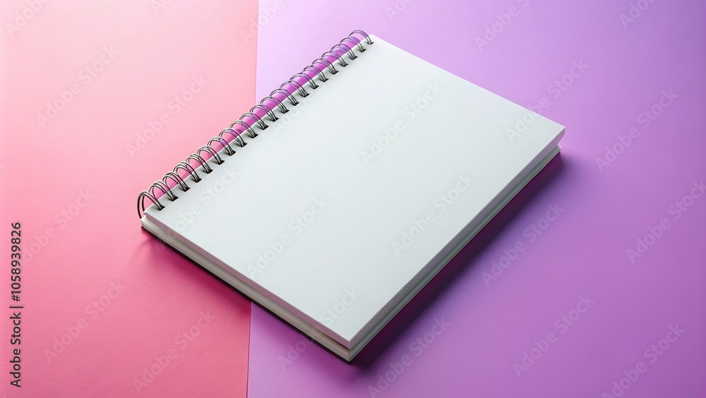 White Spiral Notebook Mockup - Blank Cover for Branding Design White Spiral Notebook Mockup - Blank Cover for Branding Design