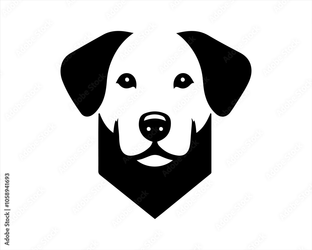 Dog Logo design template. Dog head icon. Vector illustration. Cartoon dog face logo. Animal logotype concept. Dog Logo design template. Dog head icon. Vector illustration. Cartoon dog face logo. Animal logotype concept.