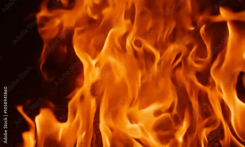 A cinematic close up of flames. A cinematic close up of flames.