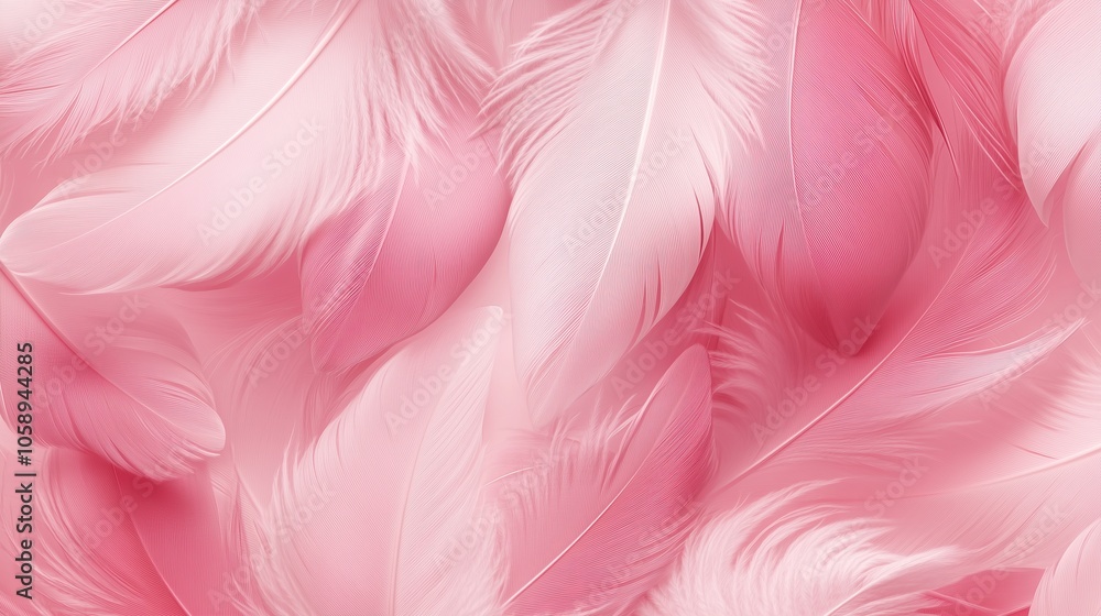 Obraz premium Seamless pattern with gentle feather texture.