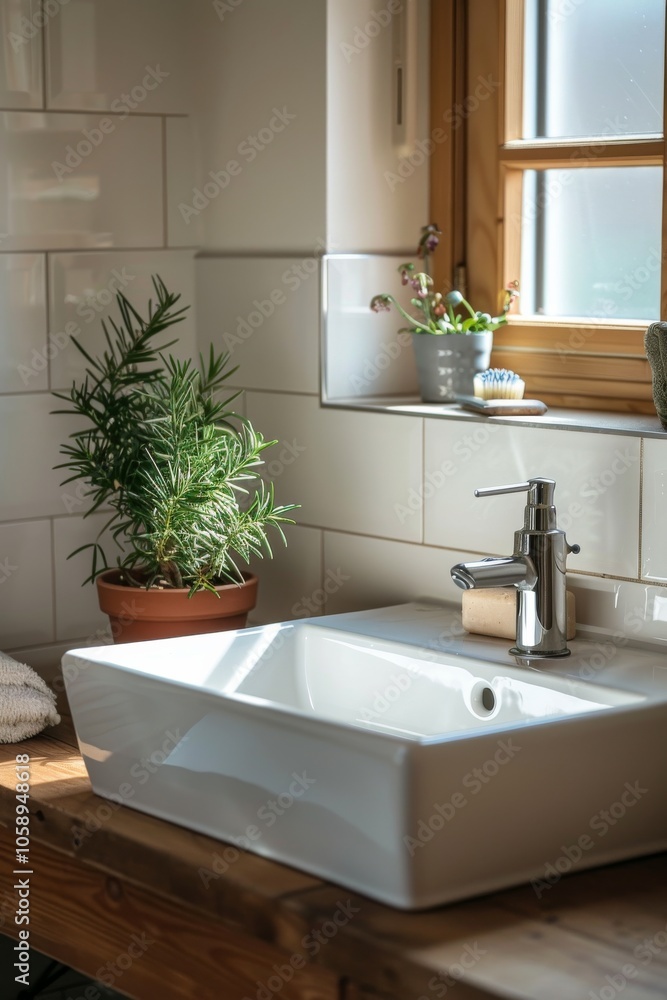 bright bathroom with natural elements bright bathroom with natural elements